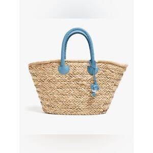 NEW Pamela Munson PAM Beach and Town Tote Heritage Blue NWT